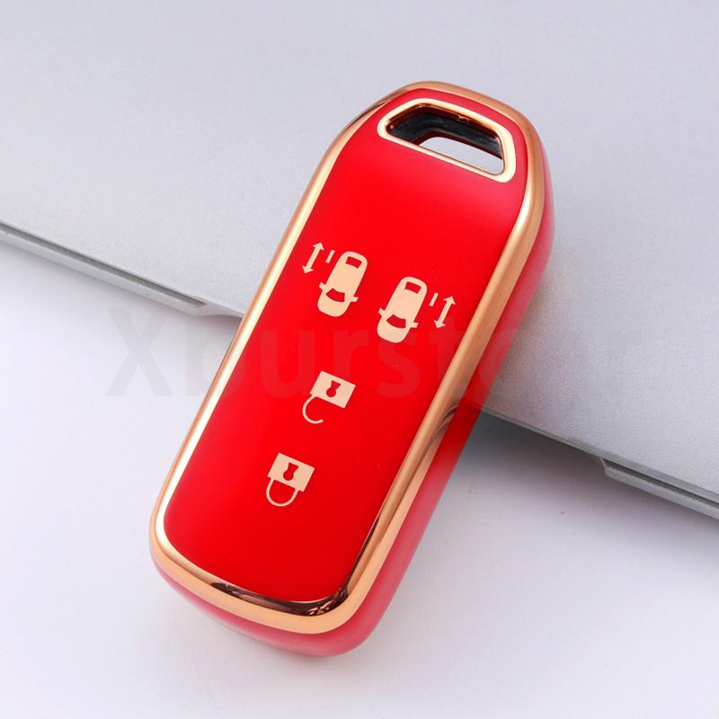 Чехол для ключа автомобиля для Honda N-Box Jf1 / Jf2 N-Box+ Plus N Wagon Новый Nbox N-One Custom Jf3 / Jf4 ТПУ Оболочка для пульта Держатель брелока