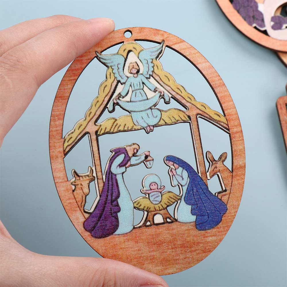 Украшения для елки своими руками. Подвески для рождественских сцен. Украшения на тему «Рождение Иисуса».