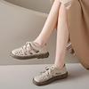 Womens Sandals Summer Genuine Leather Handmade Ladies Shoes Women Flats Women Moccasins Leather Shoes