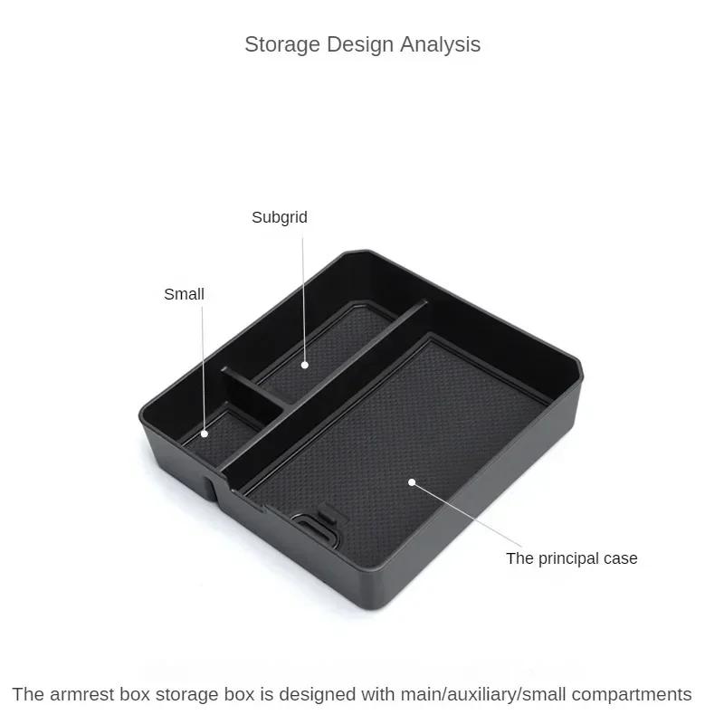 Car Central Armrest Storage Box for Chery Jetour T2 Traveler 2024 2024 Center Console Plastic Stowing Tidying Car Accessories