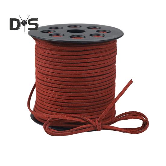 Бархатная веревка длиной 100 ярдов, шириной 3 мм, бархатный шнур для самостоятельного изготовления шнурков для обуви, изготовления ювелирных изделий, ремешка, ожерелья, браслета, плетеной веревки