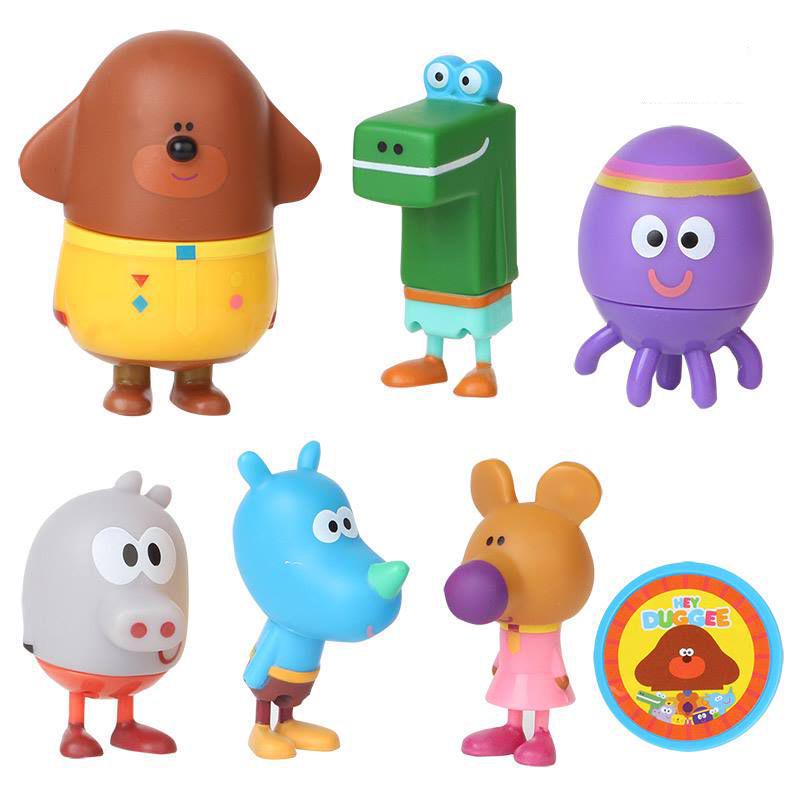 Красочная коллекция фигурок Хей Duggee Идеальный Рождественский подарок для мальчиков и девочек
