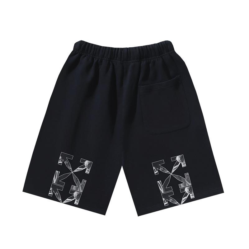 1197 Off-White 2026 Spring/Summer New OW Oil Painting Arrow Pattern Printed Men's and Women's Casual Loose Shorts