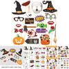 Halloween Skeleton And Pumpkin Photo Props Set For Themed Party And Event Decor