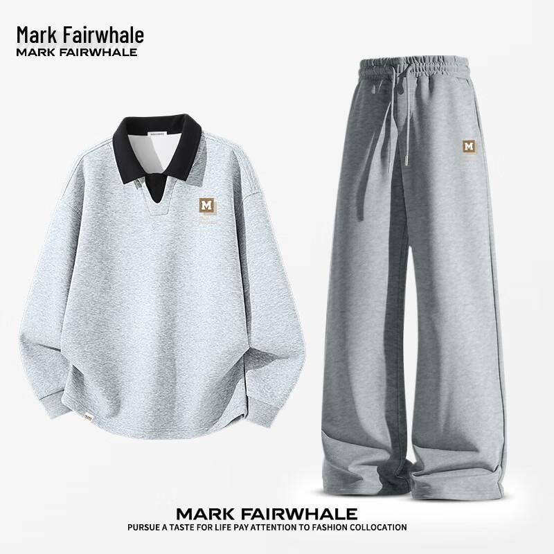 MARK FAIRWHALE Premium Men's Casual Two-Piece Set