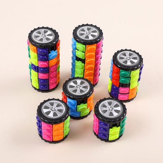 Stress Relief Puzzle Fidget Spinner, Brain Teaser Rolling Puzzle Stick Toy, Focus Aid Decompression Desk Toy for Home, Office, Travel