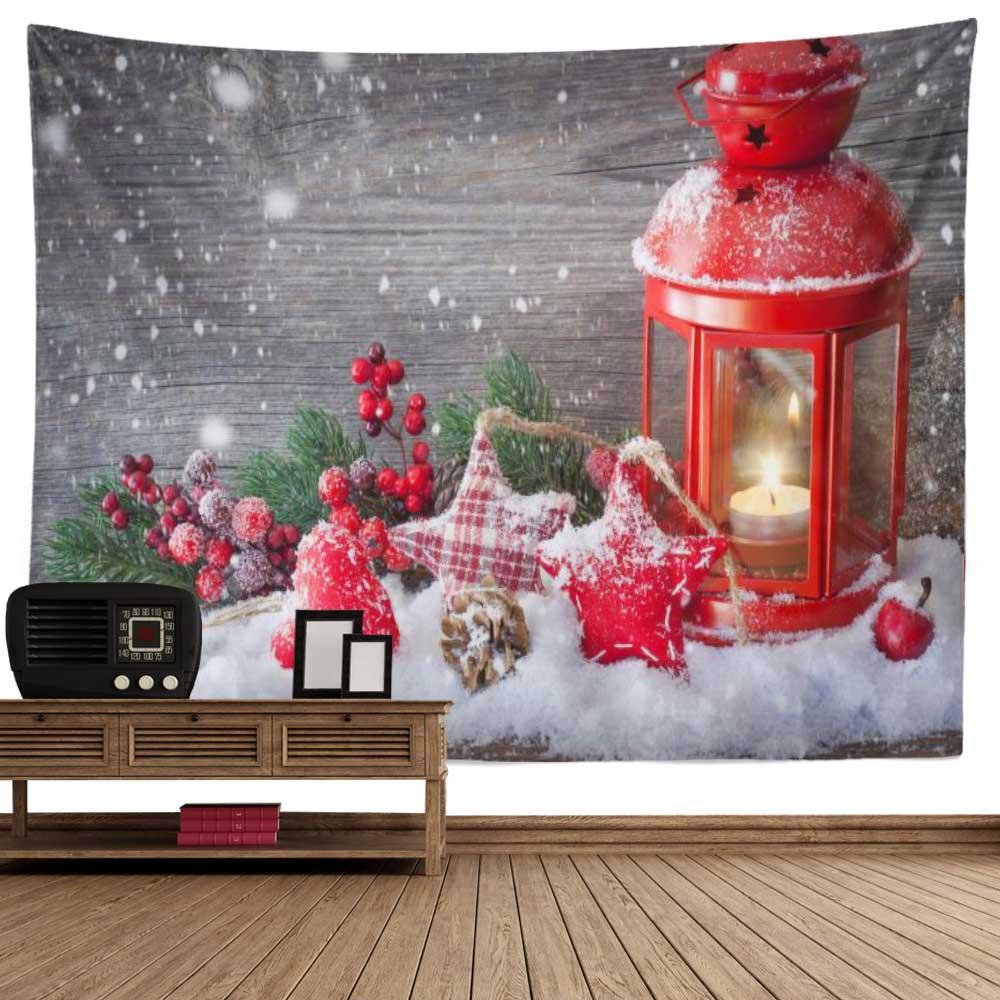 Домашний декор Рождественский настенный гобелен Гостиная Спальня Общежитие Домашний декор С Рождеством