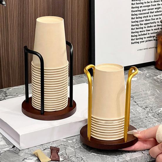 Одноразовый держатель для стаканов Подставка для одного/двух стаканов Сильная несущая способность Держатель для стаканов Домашний офис Ресторанный декор