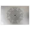 Feeby Печать на холсте, серебристый геометрический мотив мандалы