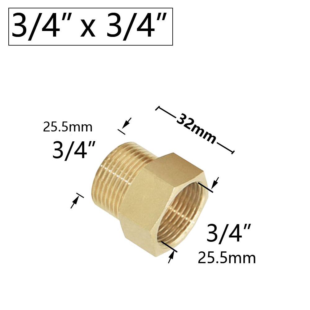 Латунный 1/4" 1/2'' 3/4'' 3/8" 1" Мужской Женский Соединитель Ссылочной Резьбы Медный Переходной Муфтовый Адаптер Фитинги Для Полива Сада