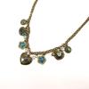 [B2761] - Дизайнерское колье Symphonie Amoureuse бирюзовый/зеленый