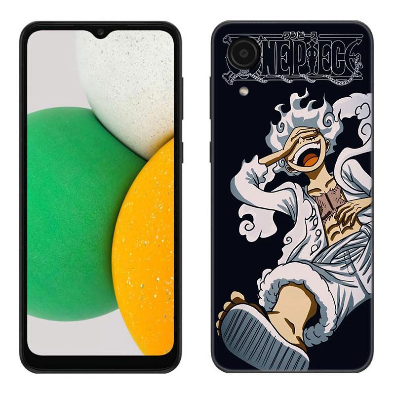 Luffy's Gear 5 аниме черный силиконовый чехол для телефона Samsung Galaxy A01 A03 Core A04 E A02 A05 A10 A20 A21 A30 A50 S A6 A8 Plus A7