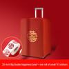 Double Happiness Red Wedding Protective Suitcase Luggage Cover with Password and Dust Bag