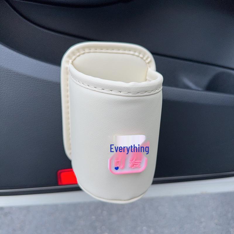 Car Seat & Door Cup Holder: Fixed Backrest Storage & Side-Mounted Drink Holder