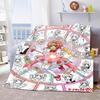 Фланелевое одеяло Cardcaptor Sakura, мягкое, уютное, теплое, легкое, для кровати, дивана, дома -QJY