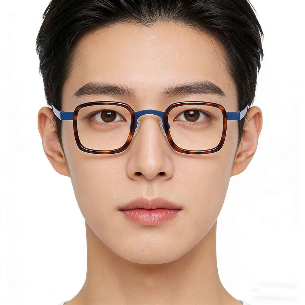Acetate Titanium Glasses Frame for Men Women Brand Design Retro Vintage Square Eyeglasses frames High Quality male Eyewear