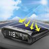 Автоматический GPS-спидометр с солнечной зарядкой, проекционный дисплей, автомобильный смарт-цифровой будильник, напоминание, измеритель, электронные аксессуары