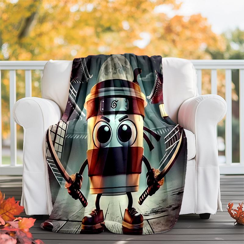 Italian Brainrot printed throw blanket—soft,warm;versatile blanket for all seasons—perfect as &air-conditioning throw,nap blanket