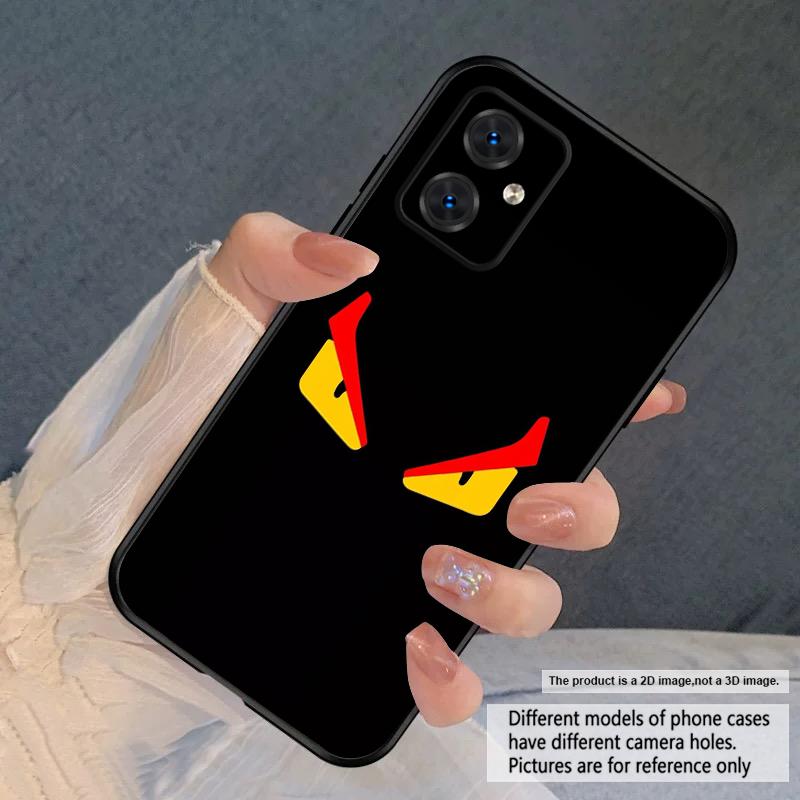 Два белых круглых глаза Для Motorola Moto G04 14 15 24 34 35 54 55 75 84 85 Edge 40 50 Fusion 60 Fusion силиконовый мягкий чехол для телефона