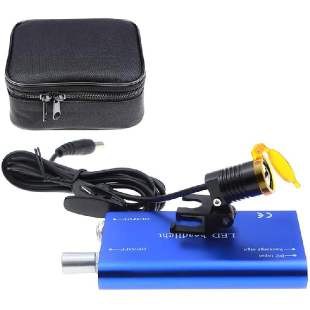 Стоматологический 3 Вт Портативный Светодиодный Налобный Фонарь Налобный Фонарь, 3 Вт Светодиодный Налобный Фонарь с Пластиковым Зажимом и Фильтром для Медицинского Бинокулярного Увеличителя