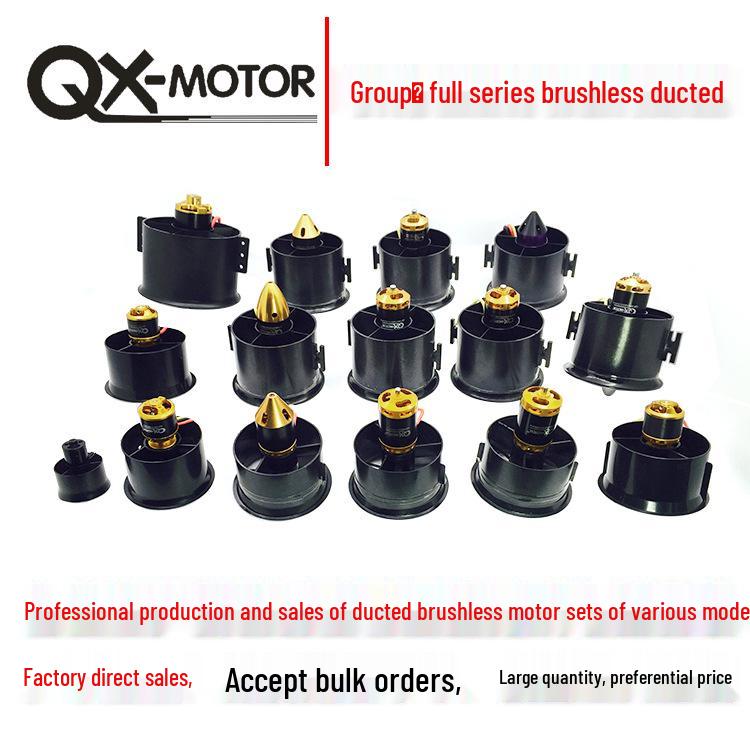 QX-MOTOR Турбореактивный 90-мм EDF Бесколлекторный Двигатель для Радиоуправляемых Моделей Самолетов