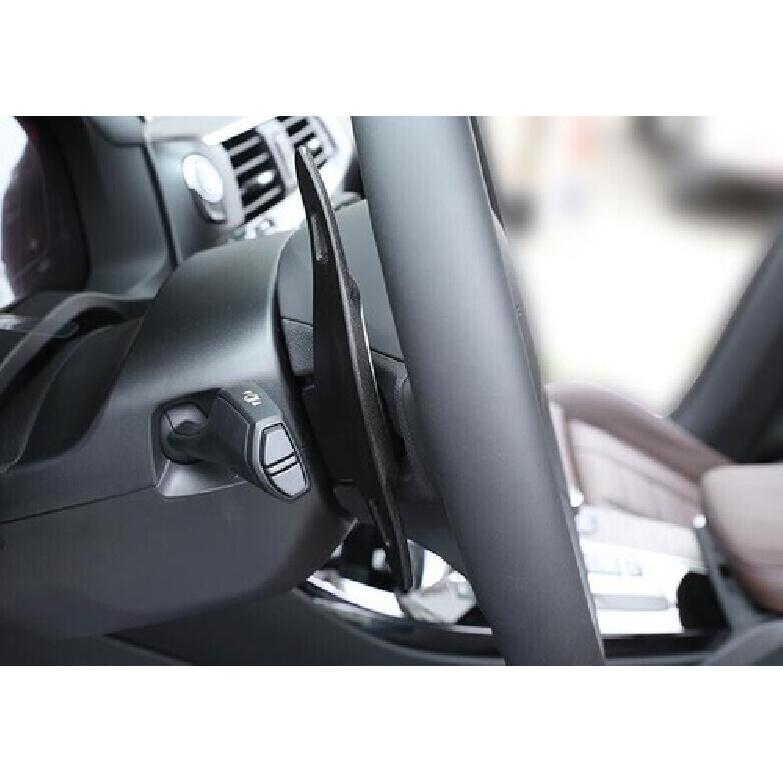Switch Trim Steering Wheel Shift Paddles Black For BMW 7 Series 2016-22 Aluminum