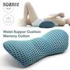 (SU)Lumbar Back Memory Foam  Support Back Cushion Home Office Car Seat