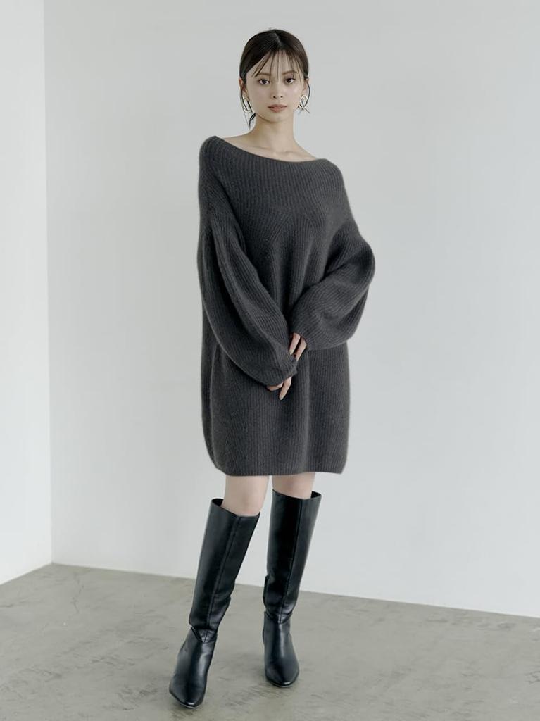 Raccoon Mini Knit Dress SWNO245005GRYF