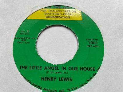7-дюймовая пластинка HENRY LEWIS - Little Angel In Our House / Sleep, 1001 RAE 1968 США Кантри/Фолк Б/у