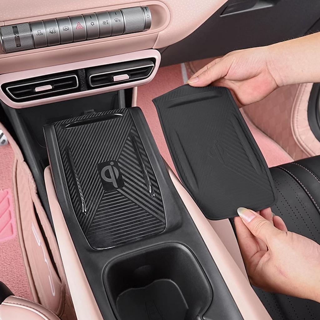 Беспроводная зарядка противоскользящая накладка для BYD Seagull моющаяся силиконовая защитная накладка на центральную консоль аксессуары для салона автомобиля