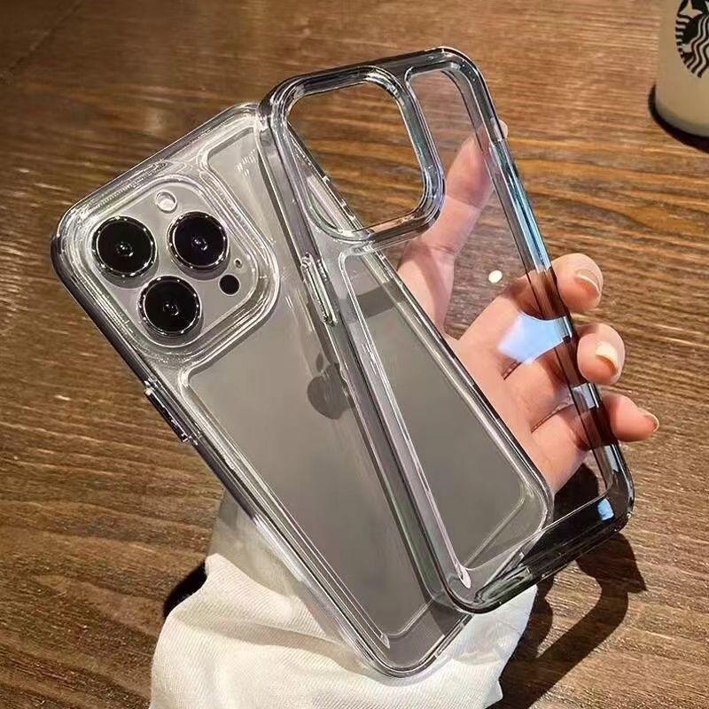Прозрачный чехол для телефона Apple iPhone 16 Promax - прозрачный мягкий силиконовый противоударный чехол для iPhone 16/16pro/16plus/16promax/15/14/13/12/11/Xr/Xs
