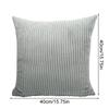 1 шт. Чехол на подушку для дома, супермягкий, вельветовый, для кровати, для гостиной, полосатый, для дивана, 40х40 см