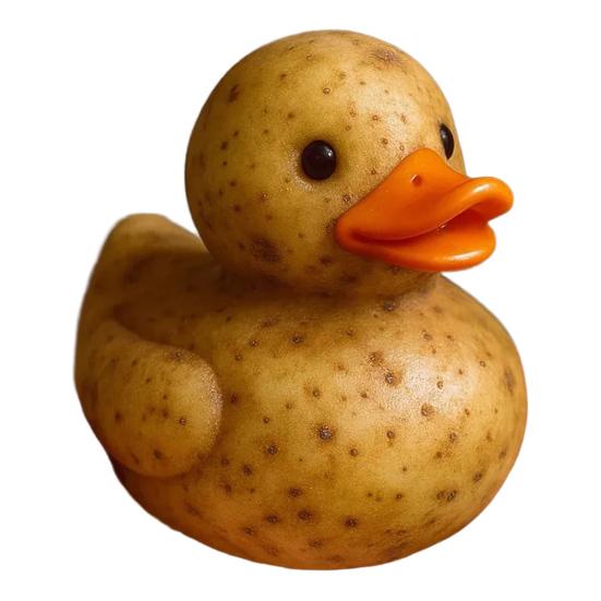 Vegetable Duck Figurine Tomato Carrot Mushroom Onion Potato Cabbage Pepper Duck Statue Resin Sculpture Home Office Decoration Ornament