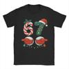 Men's Six Seven 67 Meme 6 7 Christmas Santa and Elf Hand T Shirt 100% Cotton Tops Humor Short Sleeve Round Neck Tees T-Shirt