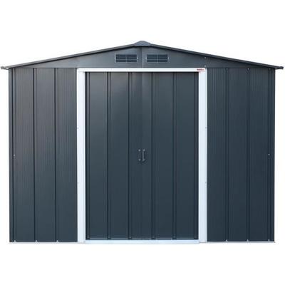 Металлический садовый сарай 4,77 м2 - DURAMAX - В комплект входит комплект для крепления - Антрацитово-серый