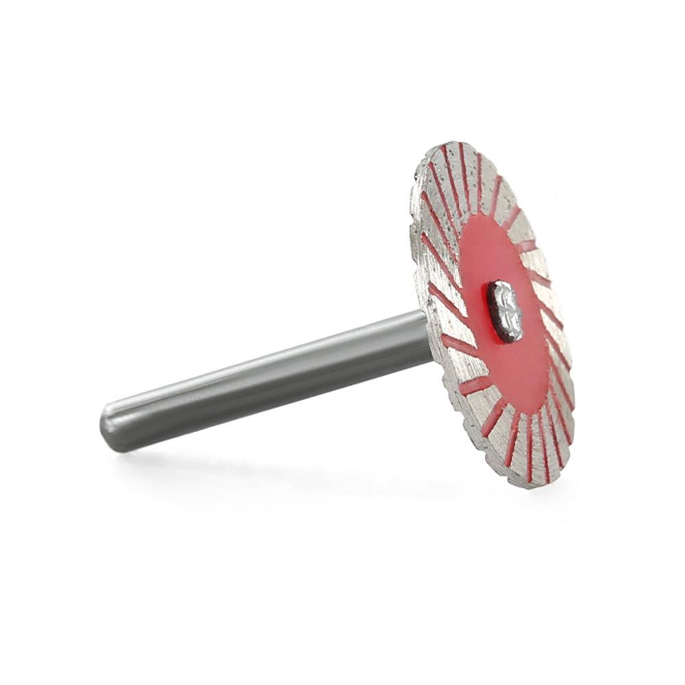 Алмазный отрезной диск 40 мм, хвостовик 6 мм, прочный круглый резьбовой отрезной диск, пильные диски для дерева, металла, камня, гранита, мрамора