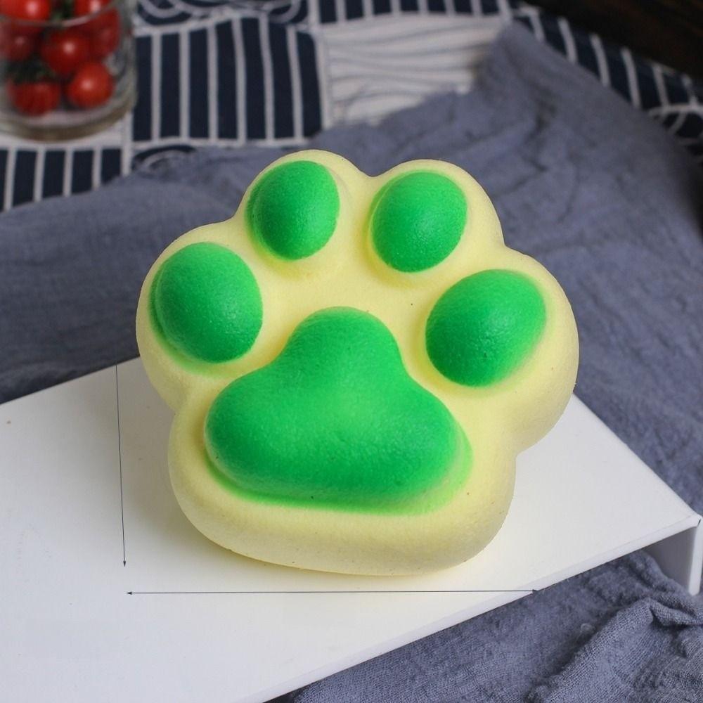 Bread Shape Squishy Toy Cat Paw Squeeze Toy Pastry Cake Slow Rebound Cake Party Decoration
