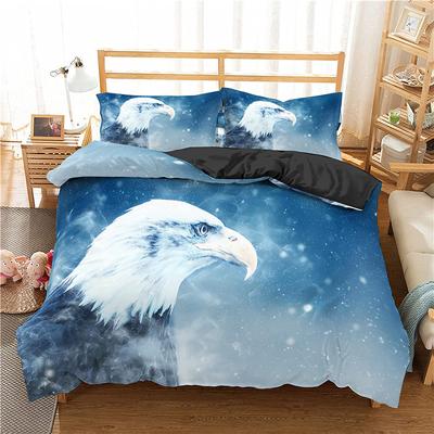 Комплект пододеяльника Eagle с рисунком диких животных, полиэстеровый чехол для одеяла, размер кинг, квин, полный, твин, для детей, подростков, взрослых, постельный комплект