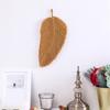 Woven Feather Tapestry Soft Fine Workmanship Cotton Macrame Wall Hanging Feather Boho Chic Woven Leaf for Wall