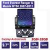 9.7'' Android Car Radio For Ford Everest Ranger & Mazda BT50 2007-2011 2 DIN Tesla Vertical Screen Carplay Auto Radio Multimedia Player 2+32GB