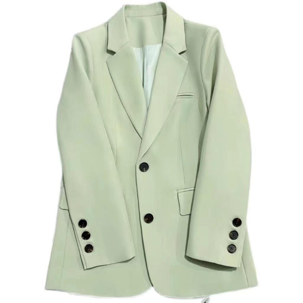 Костюм Пальто Женский Тонкий Корейский Версия Британский Стиль Свободный Весна Осень Новый Дизайн