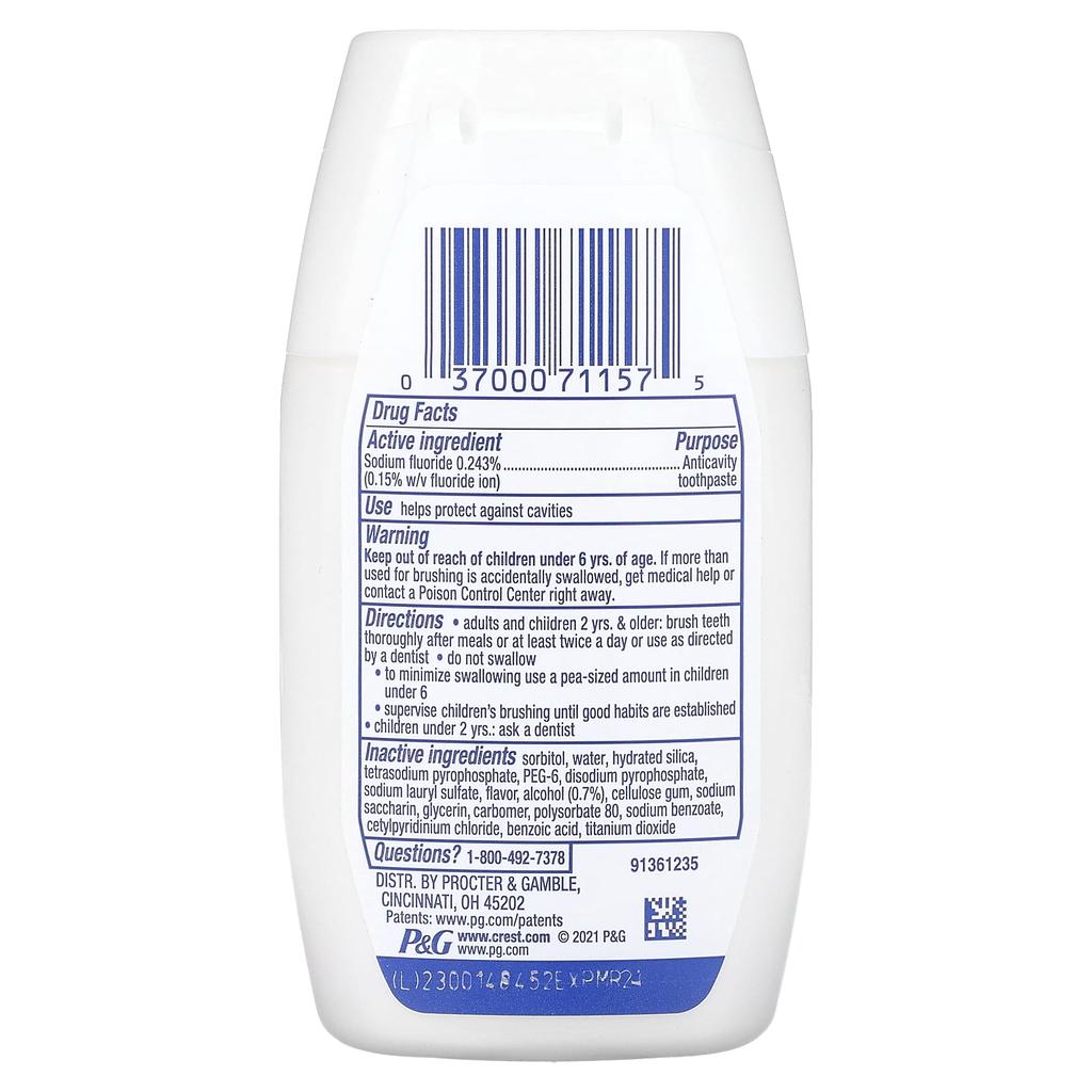 Crest Complete Plus Scope, зубная паста с фтором, жидкий гель с ароматом свежей мяты, 4,6 унции (130 г)