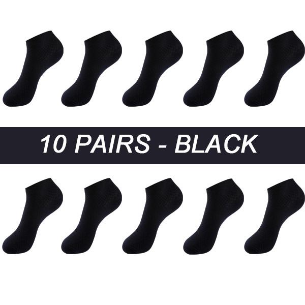 10 пар мужских носков из бамбукового волокна, дышащие компрессионные длинные носки, деловые повседневные мужские носки высокого качества, большие размеры EU38-48