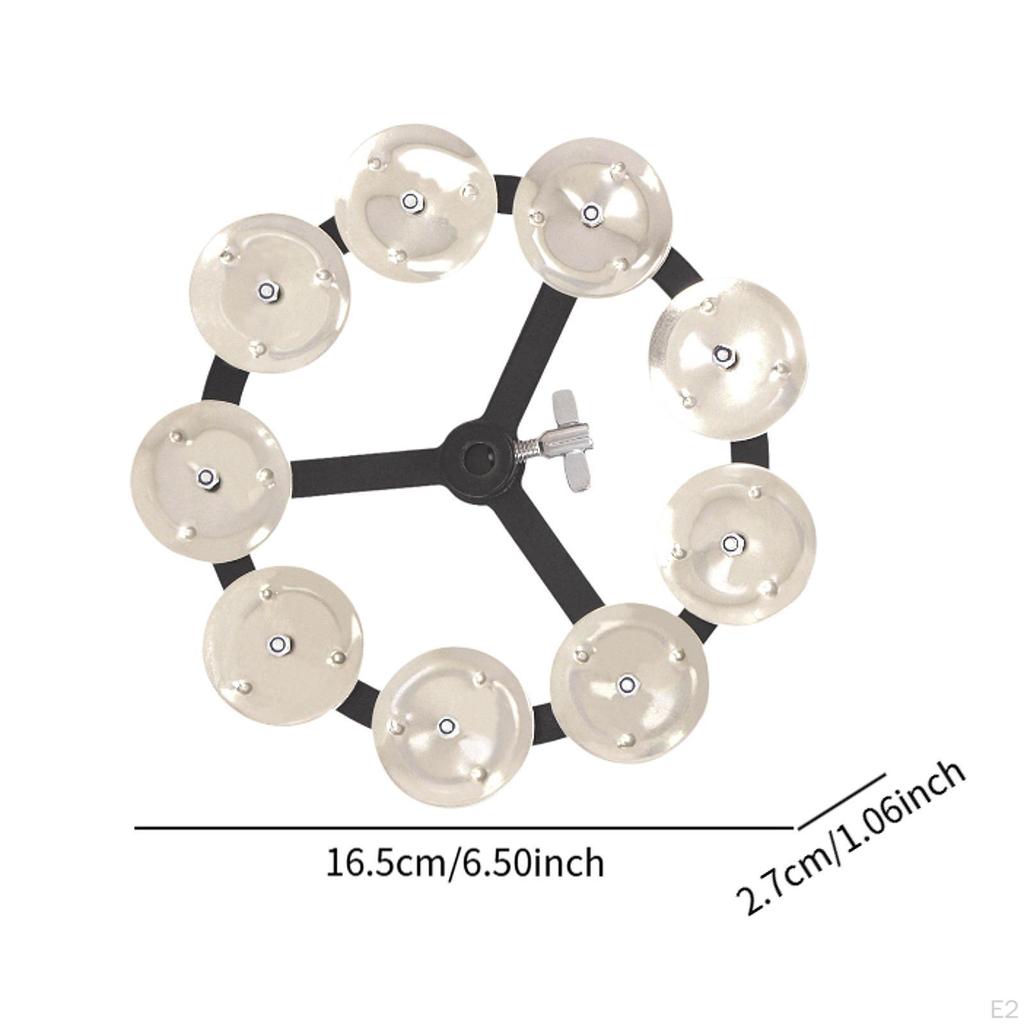 Hihat Cymbal,Drum Cymbals Rings Drum Set Performance Accessories,Hihat Tambourine,Professional