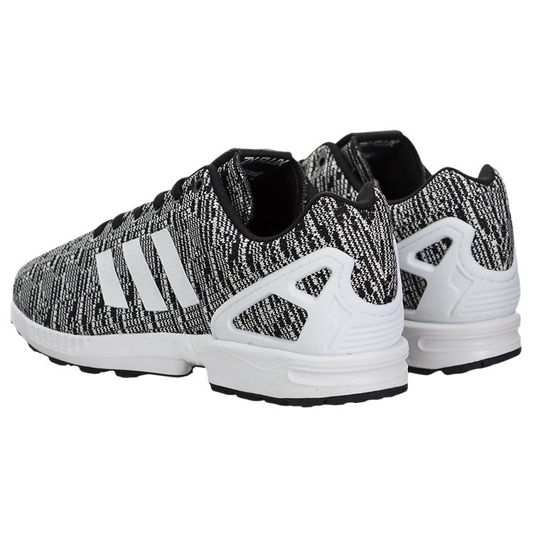 adidas Оригинальные ZX Flu Ткань Износостойкие Дышащие Низкие Беговые Кроссовки Мужские Черный Белый BB2166()