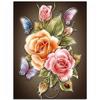 Flowers Butterfly Rose Resin Full Diy Diamond Painting Diamond Mosaic Beadwork Embroidery