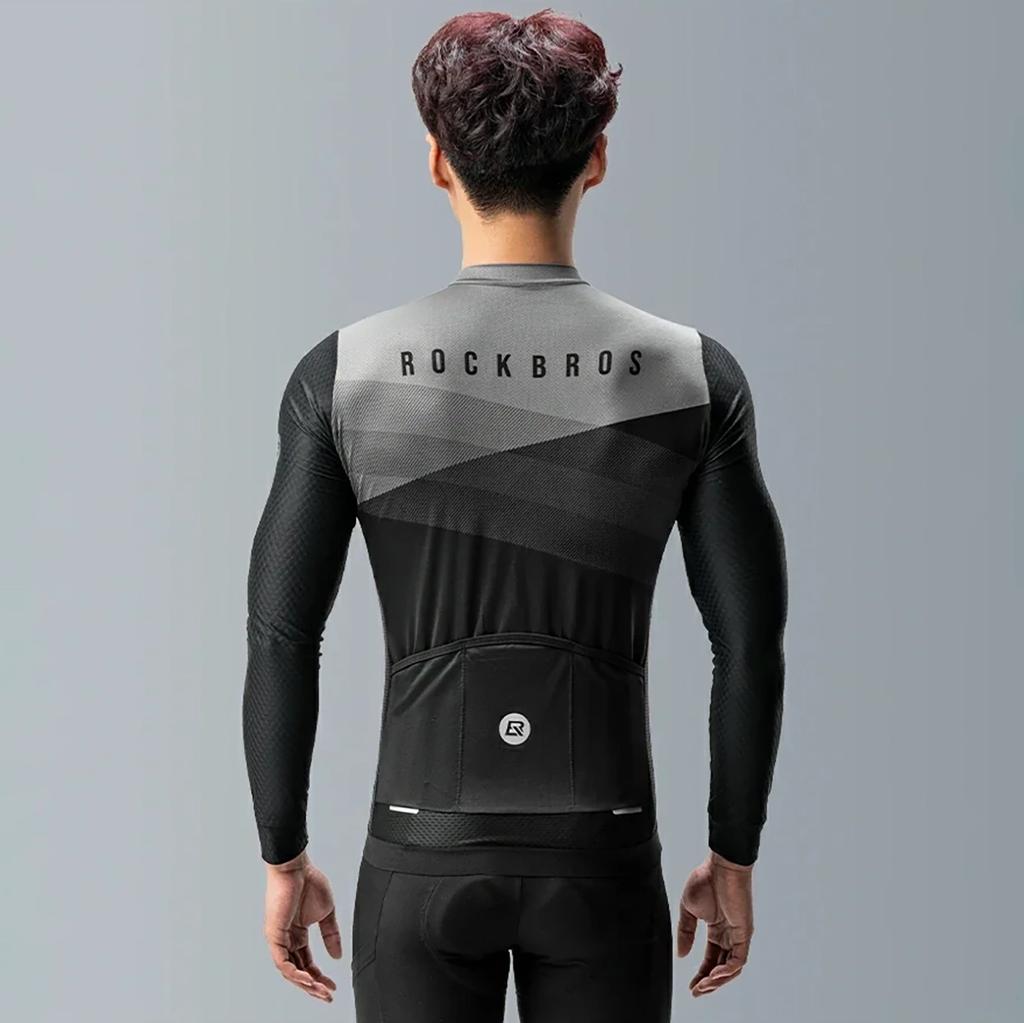 Rockbros Cycling Jersey 15120009005 Long Sleeve Spring/Summer Xxl - Black