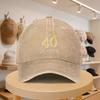 Unisexs th Birthday Baseball Cap with Golden Crown  Number Adjustable Unisex Duckbill Hat for Spring Autumn Travel Beach