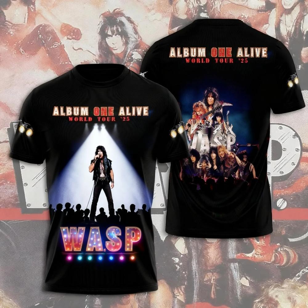 Горячие Аниме W.A.S.P Майки для Косплея Футболки 3D Печать Детские Мультяшные Футболки Летние Мужские Женские Харадзюку Короткий Рукав Y2k Топы