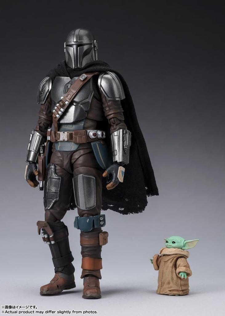 TAMASHII NATIONS Star Wars Mandalorian Grogu 150-миллиметровая окрашенная подвижная фигурка SHFiguarts & (ЗВЕЗДНЫЕ ВОЙНЫ Мандалорец) приблизительно. АБС&ПВХ&Ткань